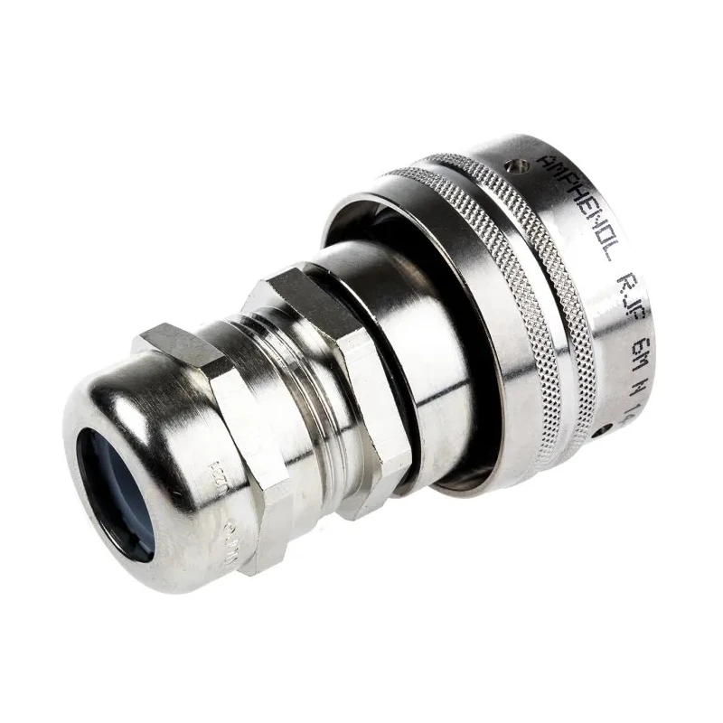 Amphenol Socapex RJF Series RJ45 Connector Male Cable Cat5e Shielded Straight 1 Port 8 Way RJ45