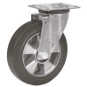 LAG Swivel Castor with 300 kg Load Capacity, 160 mm Rubber Wheel, Galvanised Steel Frame, Model 16334