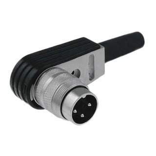 Amphenol Industrial signalmate C091 4 Pole Right Angle M16 DIN Plug Cable 5A 300V IP40 T3300-005
