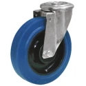 LAG Swivel Castor Wheel 180 kg Load Capacity 125 mm Rubber Wheel 40 mm Width Nylon Hub 32509BFC
