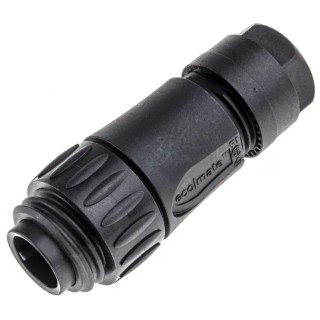 Amphenol Industrial Circular Connector 6 Contacts Cable Mount Plug Male IP67 Ecomate M Series C016-10H006-000-12