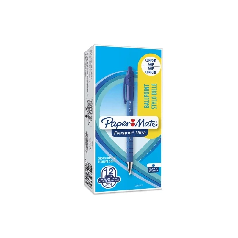 Paper Mate Blue Ink Ball Point Pen 1 mm Tip Size S0190433