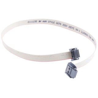 ERNI SMC-B Series Ribbon Cable Flat 1.27 mm Pitch 12 Conductors 300 mm Length 30AWG 173801 / 173801-E