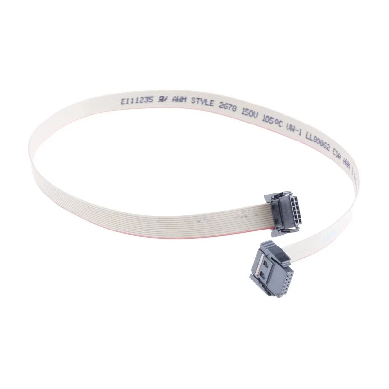 ERNI SMC-B Series Ribbon Cable Flat 1.27 mm Pitch 12 Conductors 300 mm Length 30AWG 173801 / 173801-E