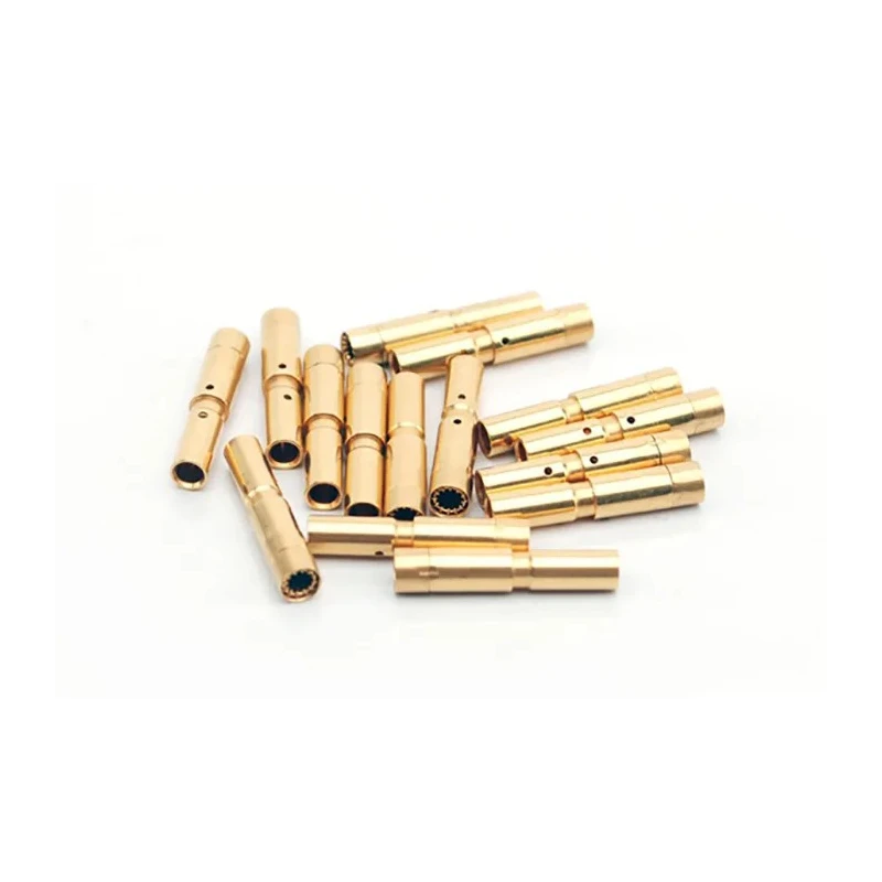 Amphenol Industrial Female Crimp Circular Connector Contact 18AWG 30A 250V Brass Gold Plated SC000014