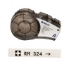 Brady Black on Black Transparent Label Printer Tape, 12.7 mm Width, 6.4 m Length, 6.4 mm Label Length M21-500-430