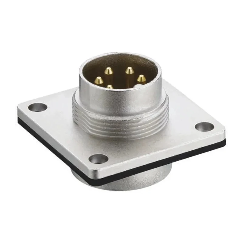 Lumberg 7 Pole Straight M16 DIN Plug Panel Mount Male Threaded IP68 5A 60V AC 318 07-1 0318 07-1