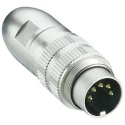 Lumberg 7 Pole Straight M16 DIN Plug Shielded Threaded Cable Male 60V AC 5A 0332 07-1
