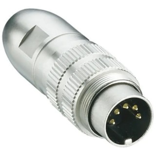 Lumberg 7 Pole Straight M16 DIN Plug Shielded Threaded Cable Male 60V AC 5A 0332 07-1