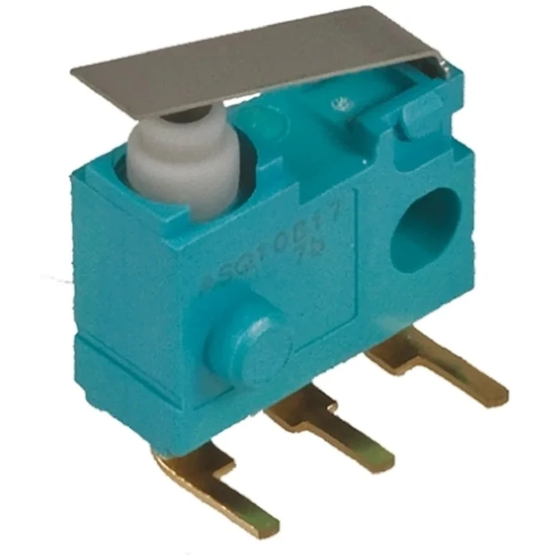 Panasonic Leaf Lever Micro Switch Right Angle PCB Terminal 100mA 30V DC SPDT IP67 ASQ10717