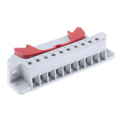 Phoenix Contact HCC Series Non-Fused Terminal Block 10-Way DIN Rail Mount 500V 25A Screw Termination 1600014
