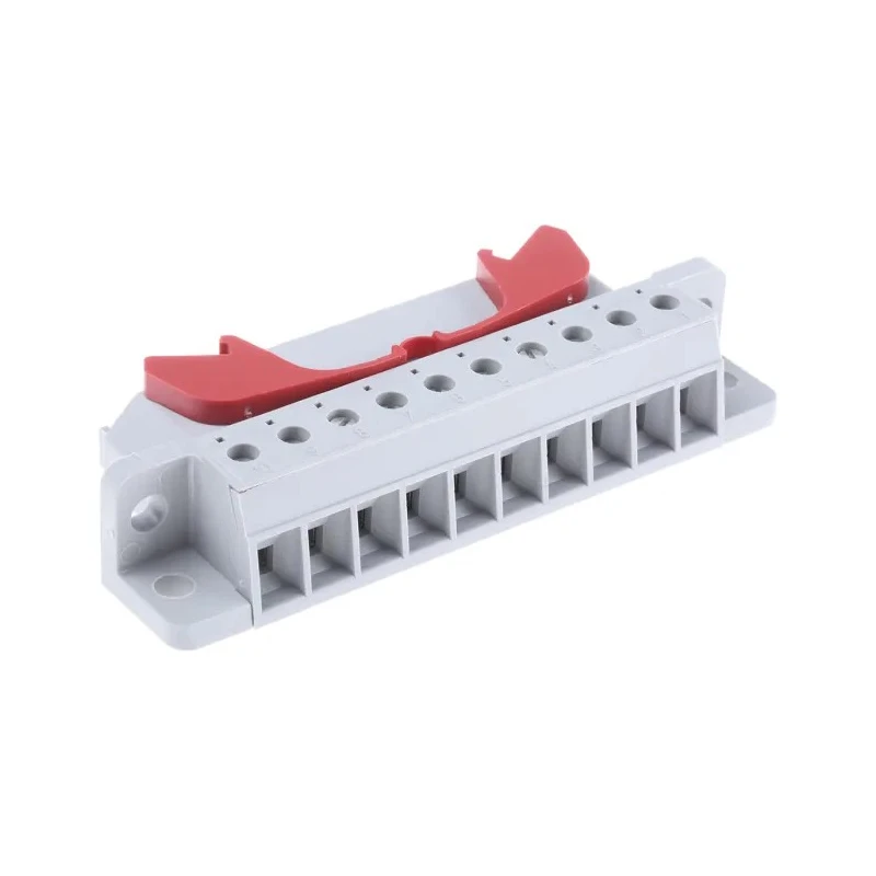 Phoenix Contact HCC Series Non-Fused Terminal Block 10-Way DIN Rail Mount 500V 25A Screw Termination 1600014