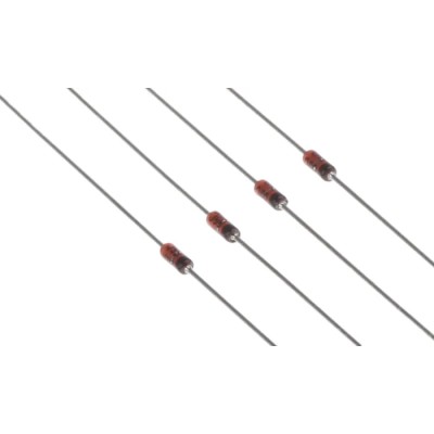 Vishay Zener Diode 6.2 V Nominal Voltage Single 500 mW Power Dissipation Through Hole 2-Pin SOD-27 BZX55C6V2-TAP