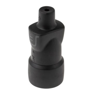 Legrand 16A 250V France Mains Connector Black Rubber Cable Mount Screw Termination 0 504 46