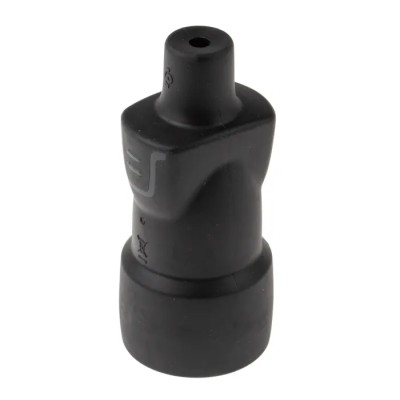 Legrand 16A 250V France Mains Connector Black Rubber Cable Mount Screw Termination 0 504 46
