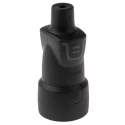 Legrand 16A 250V France Mains Connector Black Rubber Cable Mount Screw Termination 0 504 46