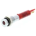 RS PRO Red Panel Mount Indicator 24V dc 20mA Solder Tab Termination IP67 Flush Bezel 700-1574