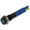 RS PRO Blue Panel Mount Indicator 12V dc 20mA Solder Tab IP67 Flush Bezel 700-1621