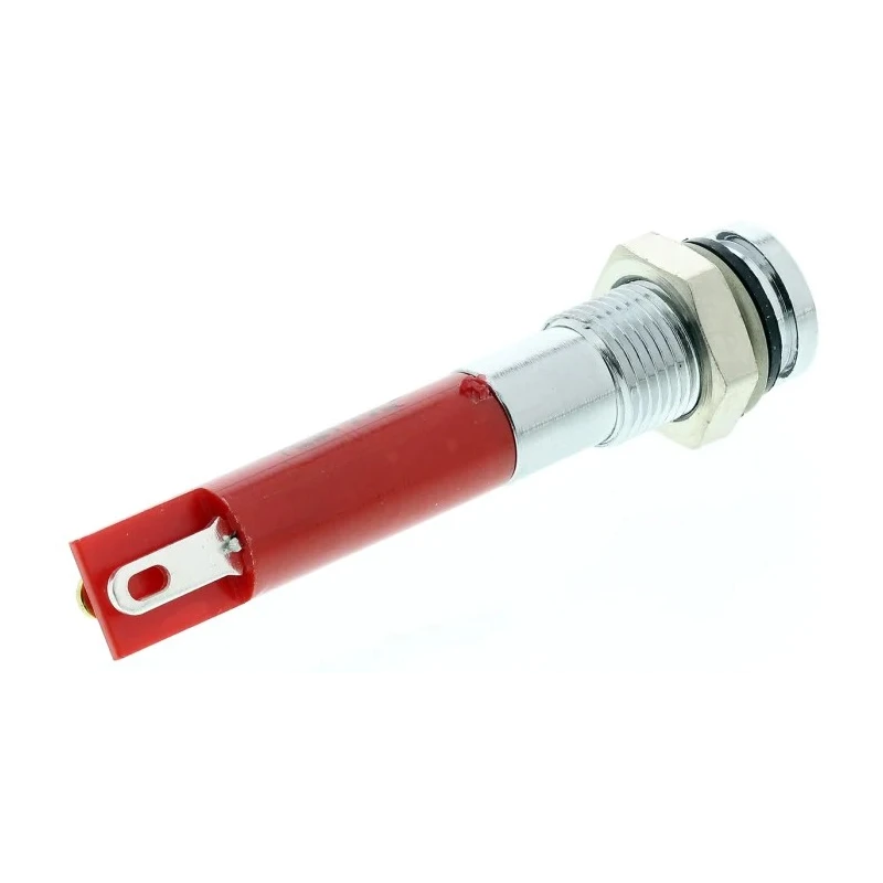 RS PRO Red Panel Mount Indicator 24V dc 20mA Solder Tab Termination IP67 Flush Bezel 700-1574