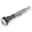 RS PRO White Panel Mount Indicator 12V DC 20mA Solder Tab Termination IP67 Flush 700-1671