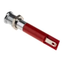 RS PRO Red Panel Mount Indicator 220V AC 20mA Solder Tab Termination IP67 Flush Bezel 700-1693