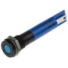 RS PRO Blue Panel Mount Indicator 12V DC 20mA Solder Tab IP67 Flush Bezel 700-1744