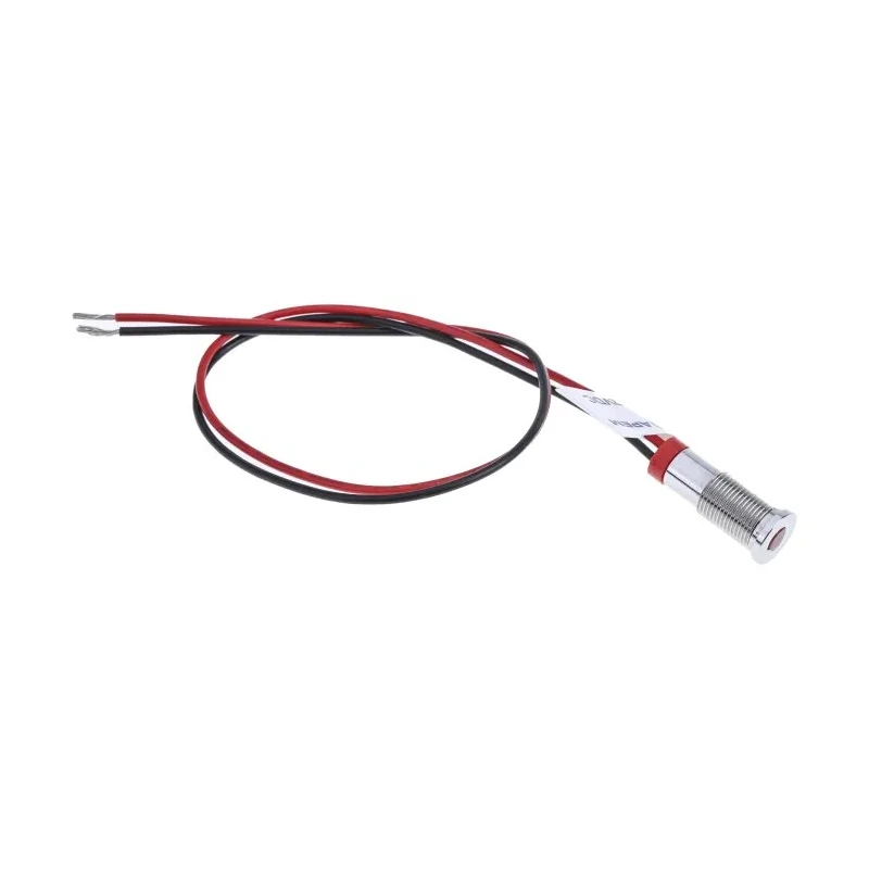 RS PRO Red Panel Mount Indicator 2V DC 20mA Lead Wire Termination IP67 Flush Bezel 700-1791