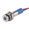 RS PRO Blue Panel Mount Indicator 24V dc 20mA Lead Wire Termination Flush Bezel IP67 700-1839