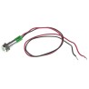 RS PRO Green Panel Mount Indicator 12V DC 20mA Lead Wire Termination IP67 Flush Bezel 700-1814
