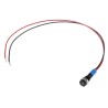 RS PRO Blue Panel Mount Indicator 12V DC 20mA Lead Wire Termination IP67 Flush Bezel 700-1861