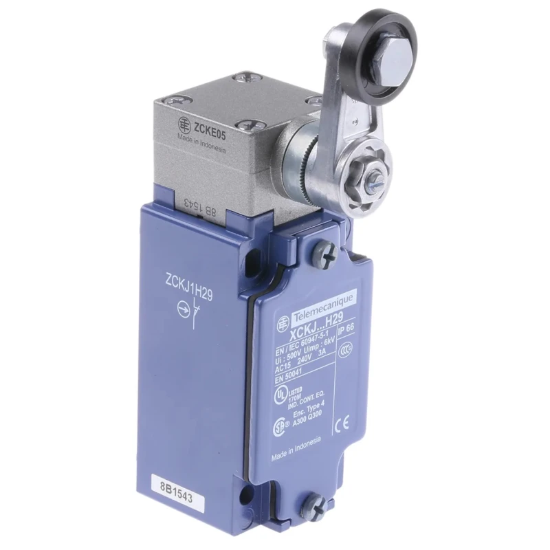 Telemecanique Sensors OsiSense XC Series Roller Lever Limit Switch 1 NO/1 NC, IP66, Zinc Alloy Housing, 240V AC 