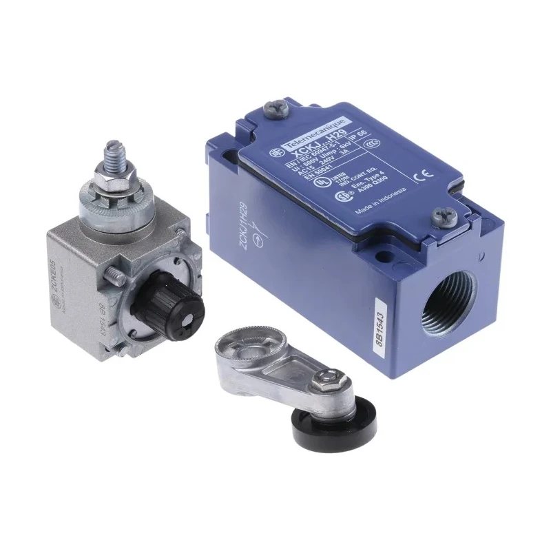 Telemecanique Sensors OsiSense XC Series Roller Lever Limit Switch 1 NO/1 NC, IP66, Zinc Alloy Housing, 240V AC 