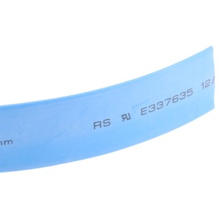 RS PRO Heat Shrink Tubing Blue 12 mm Sleeve Diameter x 4 m Length 3:1 Ratio 700-4504