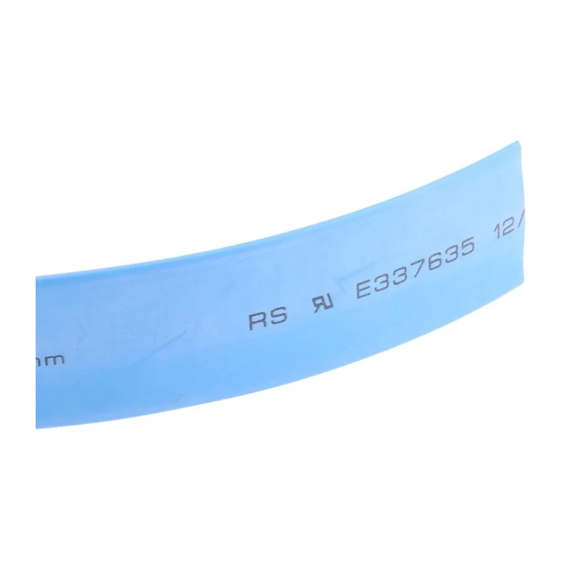 RS PRO Heat Shrink Tubing Blue 12 mm Sleeve Diameter x 4 m Length 3:1 Ratio 700-4504