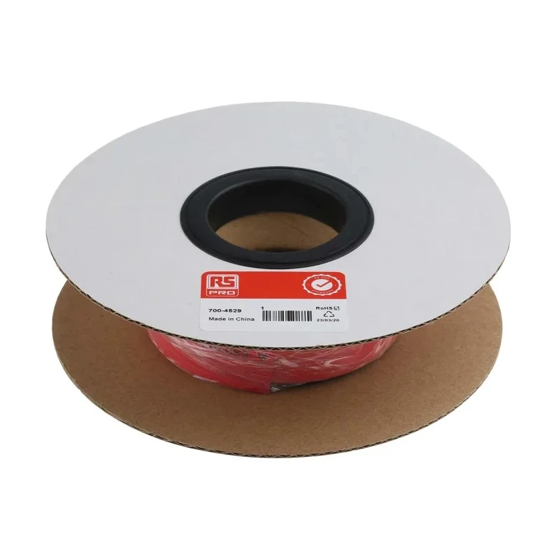 RS PRO Heat Shrink Tubing Red 18 mm Sleeve Diameter x 3 m Length 3:1 Shrink Ratio 700-4529
