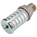 SMC Polyethylene Pneumatic Silencer 3/4 in R Threaded Connection 1 MPa Maximum Pressure AN500-06