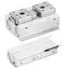 SMC 2 Finger Double Acting Action Pneumatic Gripper, External Gripping Type MHF2-16D
