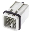 HARTING Heavy Duty Power Connector Insert 10A 250V Han D Series Male 8 Contacts 09210072632