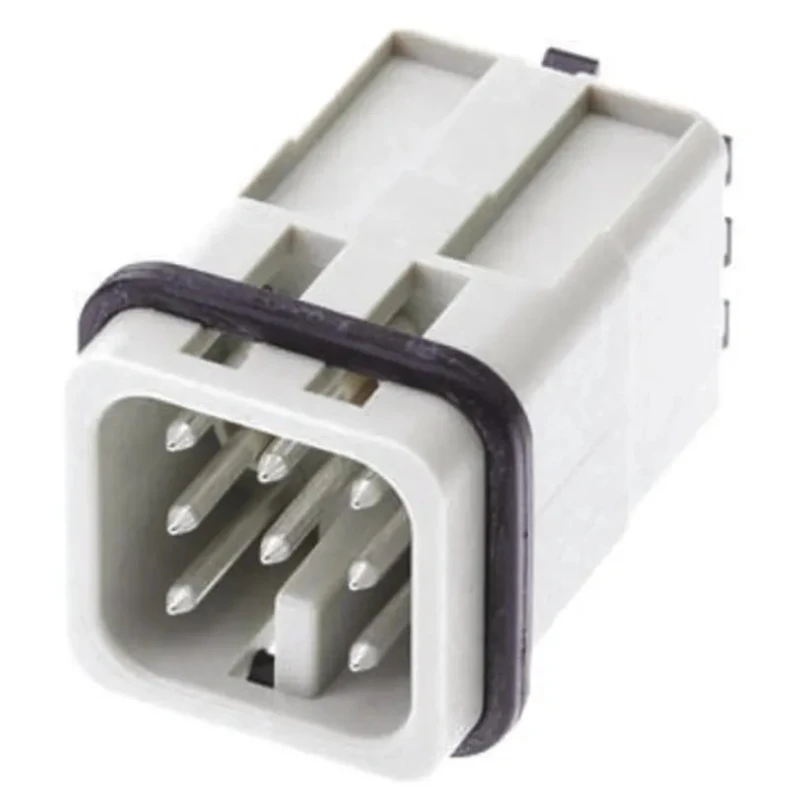 HARTING Heavy Duty Power Connector Insert 10A 250V Han D Series Male 8 Contacts 09210072632