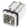 HARTING Heavy Duty Power Connector Insert 10A 250V Han D Series Male 8 Contacts 09210072632