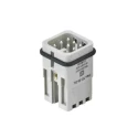 HARTING Heavy Duty Power Connector Insert 10A 250V Han D Series Male 8 Contacts 09210072632