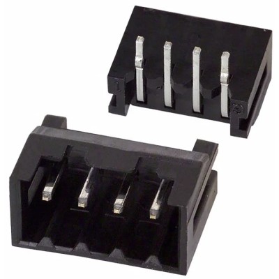 Hirose DF3 Series Right Angle Through Hole PCB Header, 4 Contact(s), 2 mm Pitch, 1 Row, Shrouded DF3A-4P-2DS