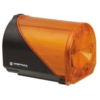 Werma 444 Series Clear Sounder-Beacon Combination 230V 114 dB Multi-Tone Sounder 444.300.75