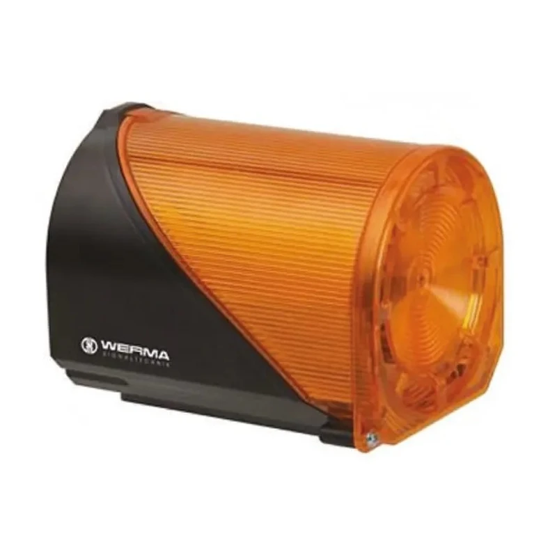 Werma 444 Series Clear Sounder-Beacon Combination 230V 114 dB Multi-Tone Sounder 444.300.75