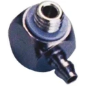 SMC Brass Pneumatic Fitting Male M5 Metric Threaded-to-Tube 4mm Barbed 90° Electroless Nickel Plated M-5ALU-4