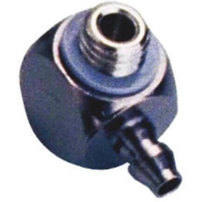 SMC Brass Pneumatic Fitting Male M5 Metric Threaded-to-Tube 4mm Barbed 90° Electroless Nickel Plated M-5ALU-4