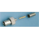 Amphenol RF BNC Series Coaxial Connector Cable Female BNC, 75 Ω, Straight Body Crimp B6121A1-NT3G-3-75