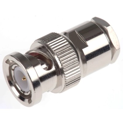 Amphenol RF BNC Series Coaxial Connector Cable 50 Ω Male Straight Body Clamp B1141A1-ND3G-1-50