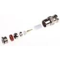 Amphenol RF BNC Series Coaxial Connector Cable 50 Ω Male Straight Body Clamp B1141A1-ND3G-1-50