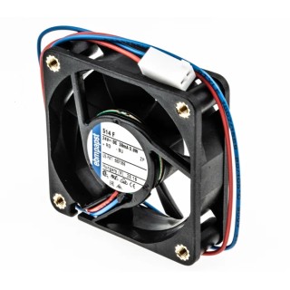 ebm-papst 500 F Series Compact Square 50 mm Axial Fan, 24V DC, 900 mW Power, 41 mA Current, 20 m³/h Airflow, IP Rating IP20